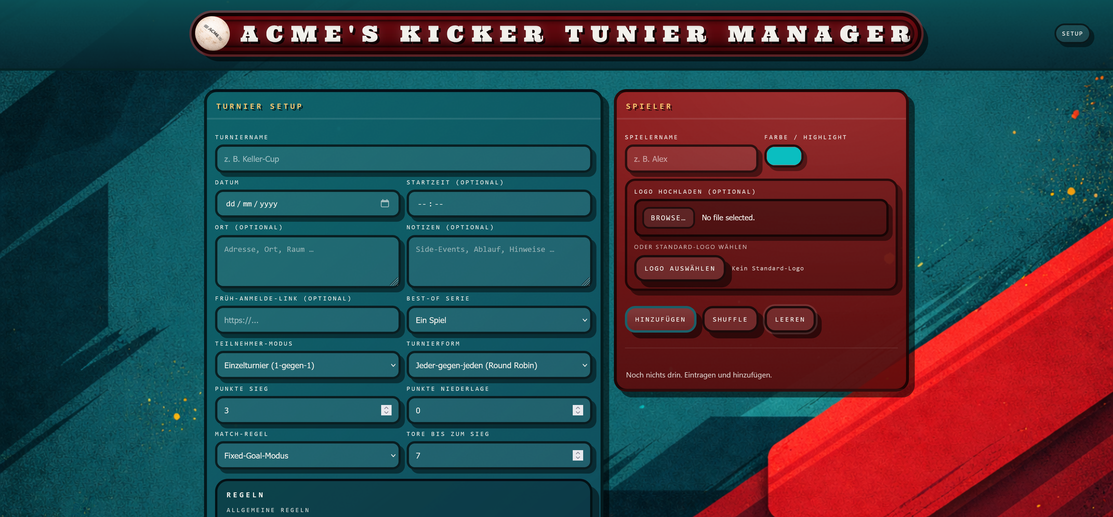 Kicker Tournament Manager preview